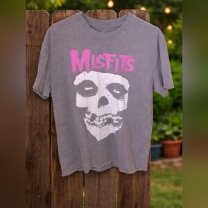 Gray Short Sleeve Distressed Tee